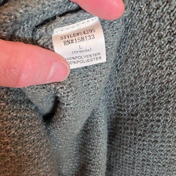 Staccato Woman's Knit Sweater Roomy Fit Mock Neck Size Large - Picture 4 of 6